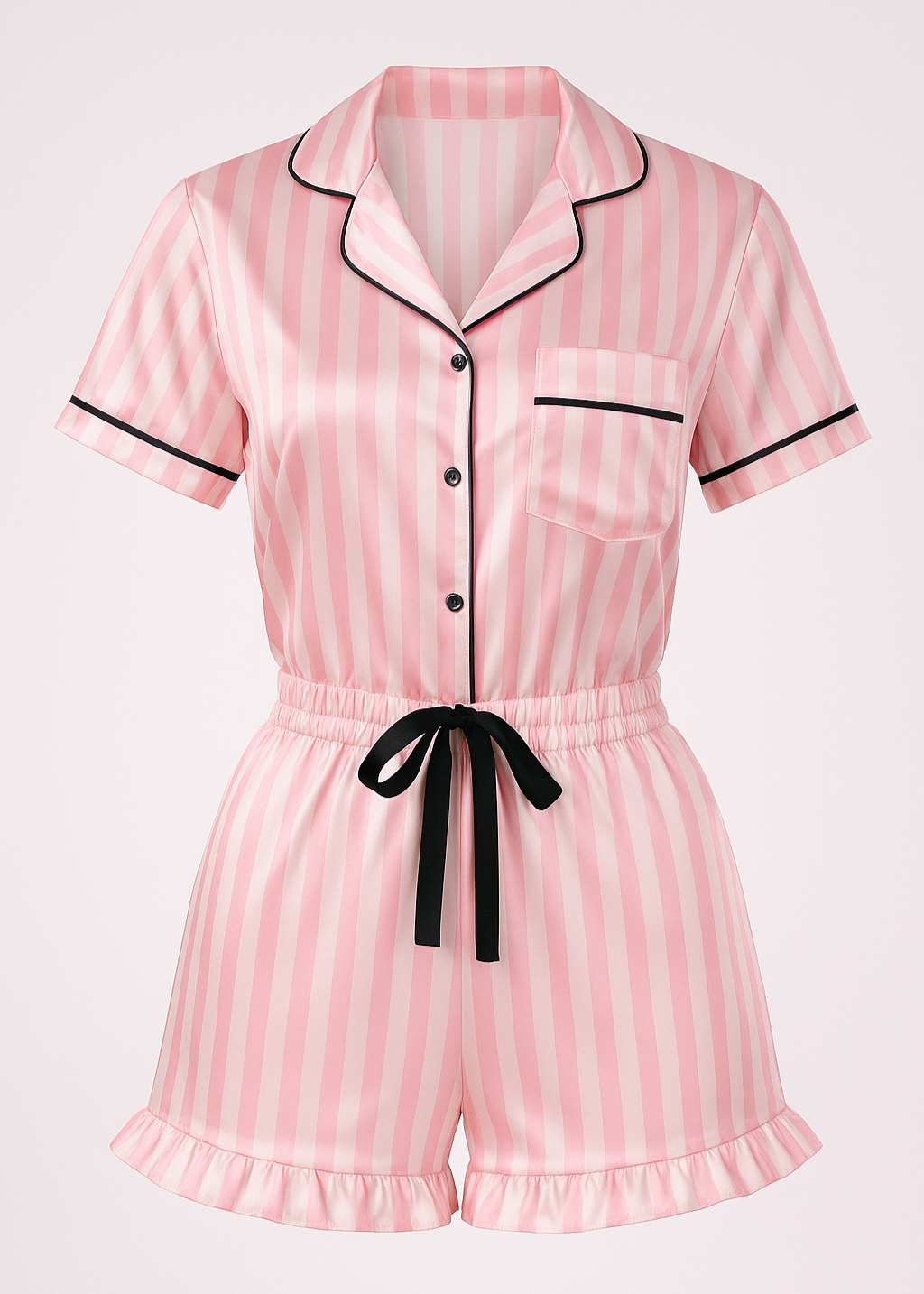Édition Douce Romance — Combo 4 peças: Conjunto de pijama curto + Conjunto Coeur Sauvage