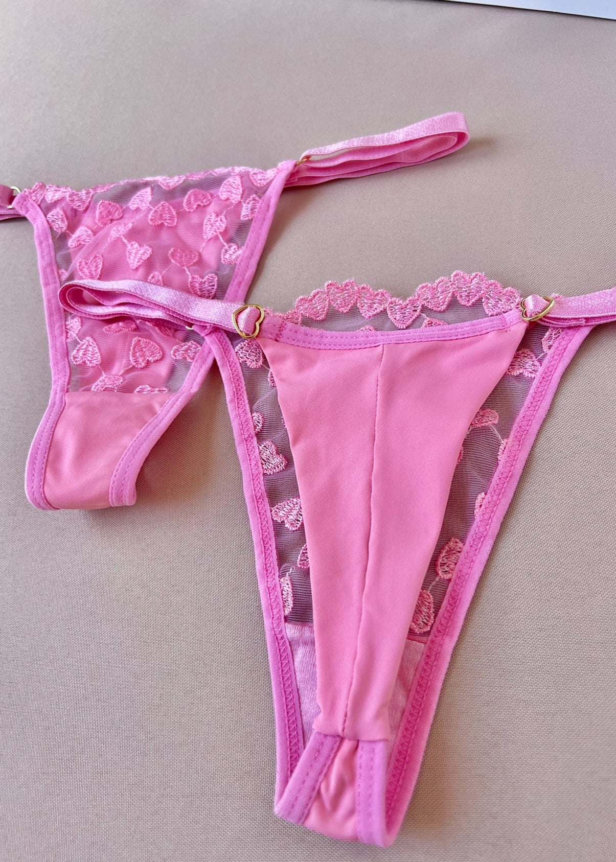 Cotton Candy — Calcinha Fio com Regulagem de Coração