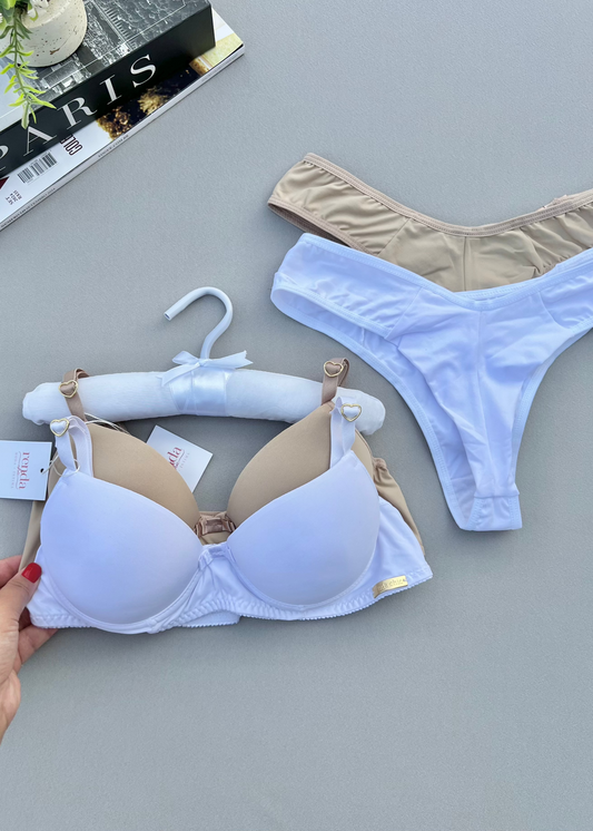 Kit Nuance - 4 peças - White and Nude