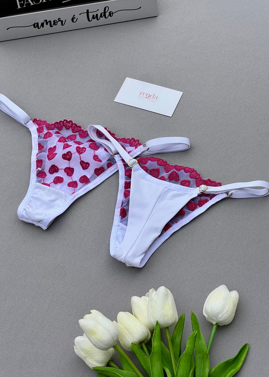 Rosée Intime — Calcinha Fio com Regulagem de Coração