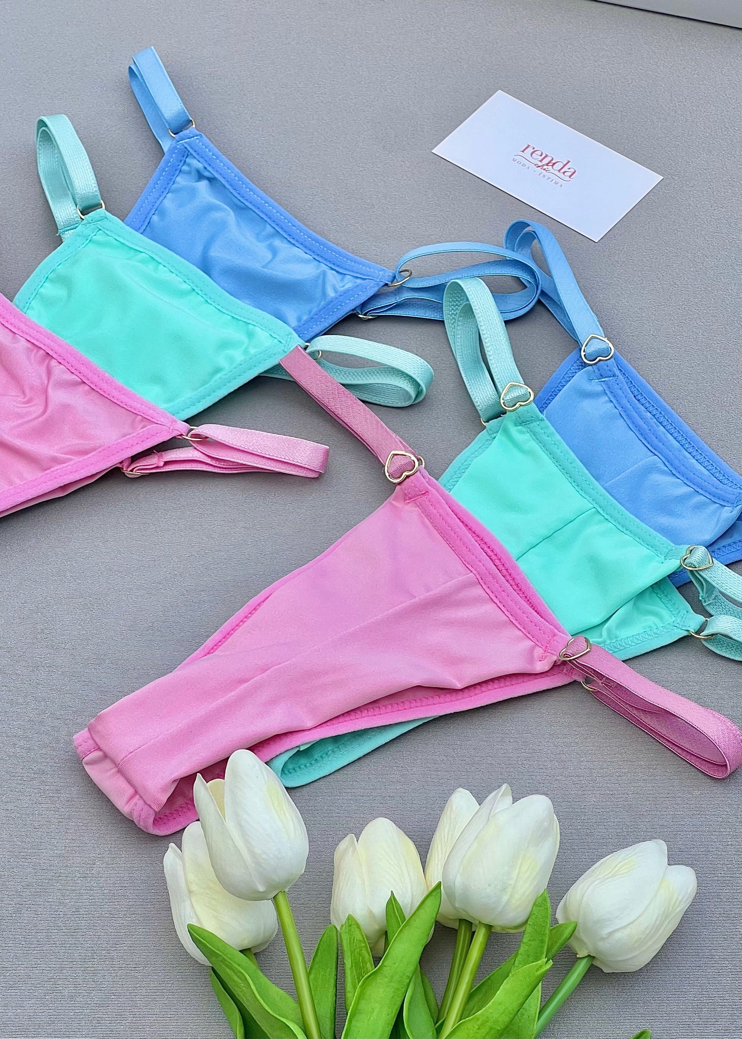 Trio Douceur — Kit 3 Calcinhas Fio