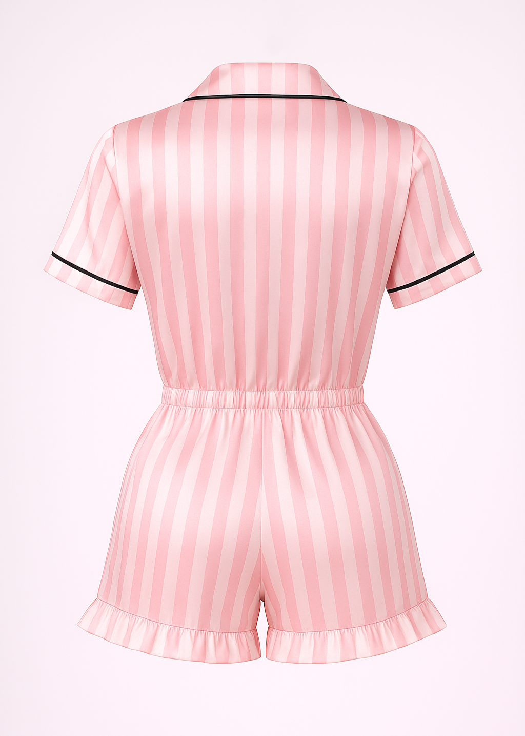 Édition Douce Romance — Pijama Curto Estilo Americano com Babados