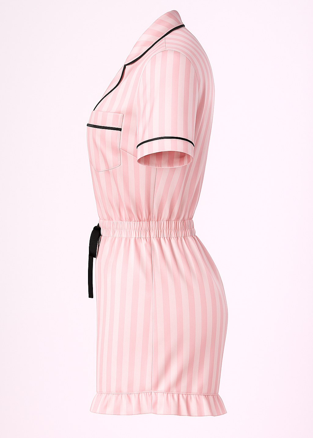 Édition Douce Romance — Pijama Curto Estilo Americano com Babados