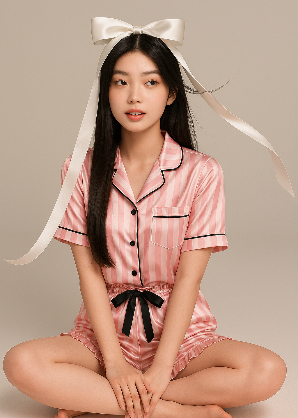 Édition Douce Romance — Pijama Curto Estilo Americano com Babados