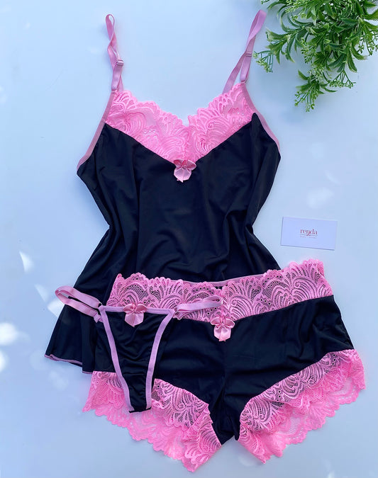 SHORTDOLL AURORA – PRETO E BUBBALOO