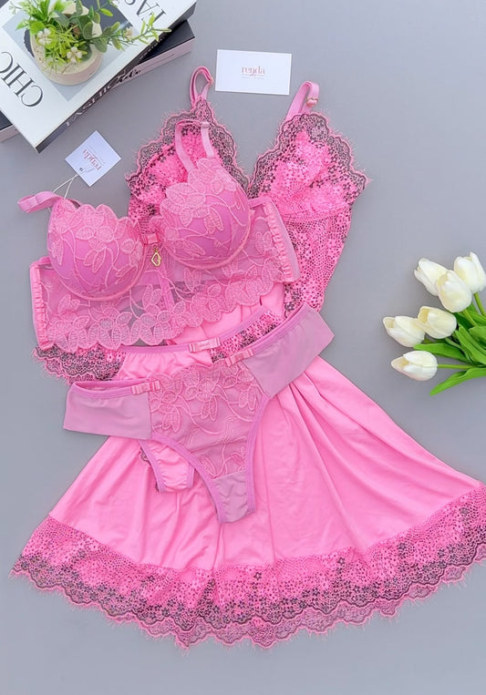 Combo 4 peças: Camisola + Conjunto Jasmine