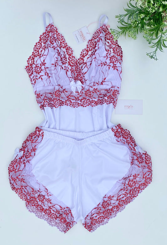 BABY DOLL AURORA – BRANCO E ROSA PINK