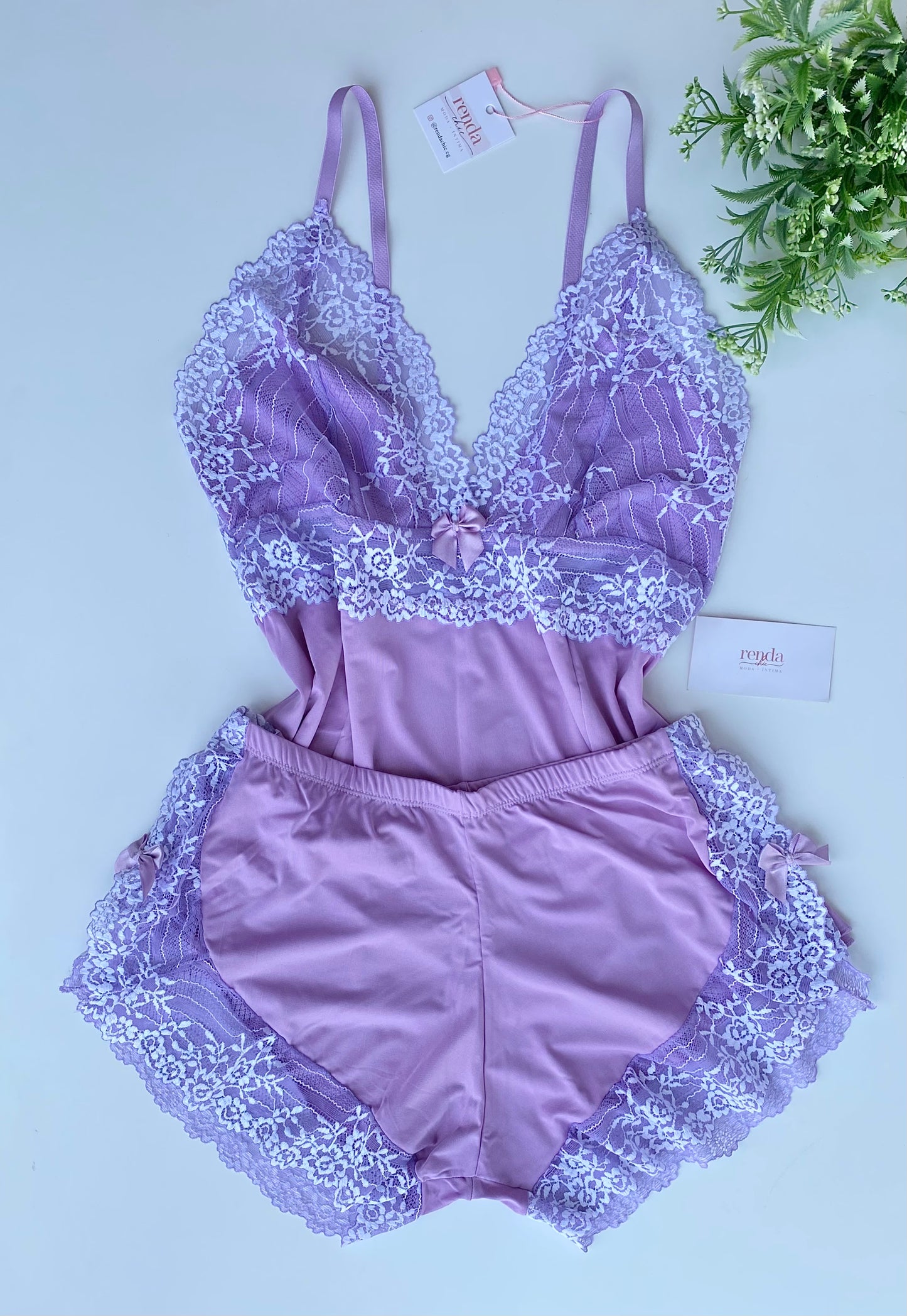 BABY DOLL AURORA – LAVANDA E OFF WHITE