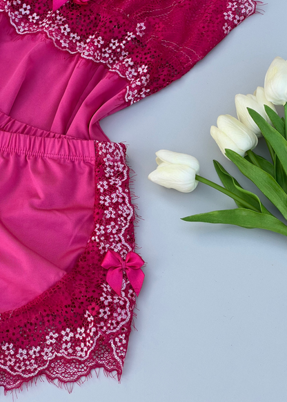 Conjunto de pijama curto - Rose et Blanc