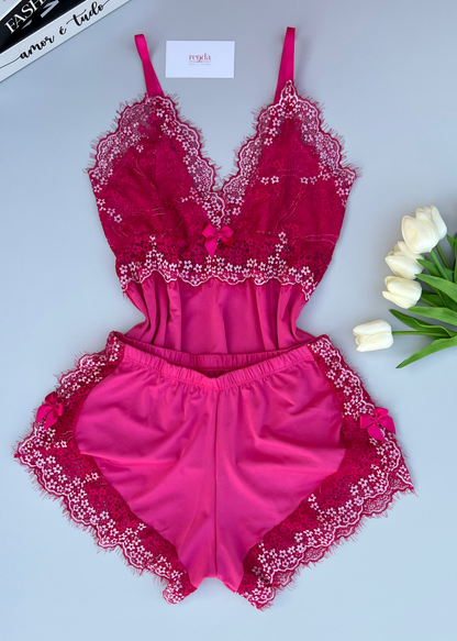 Conjunto de pijama curto - Rose et Blanc