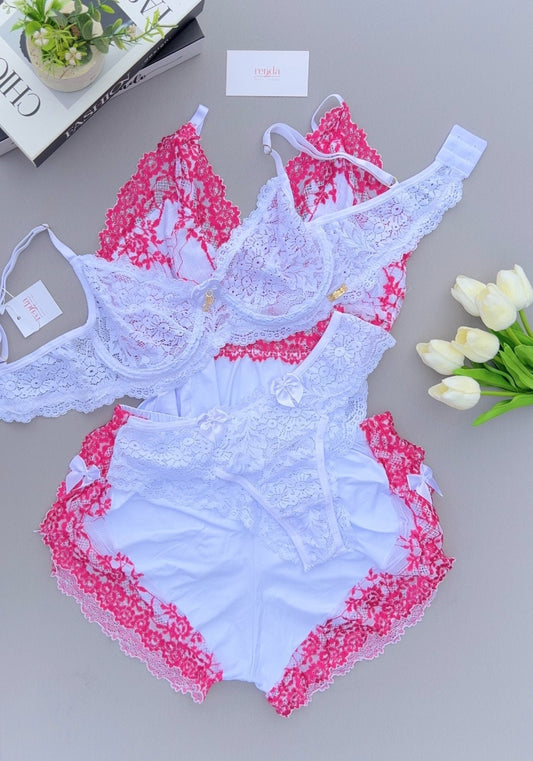 Combo 4 peças: Baby Doll Aurora + Conjunto Bela